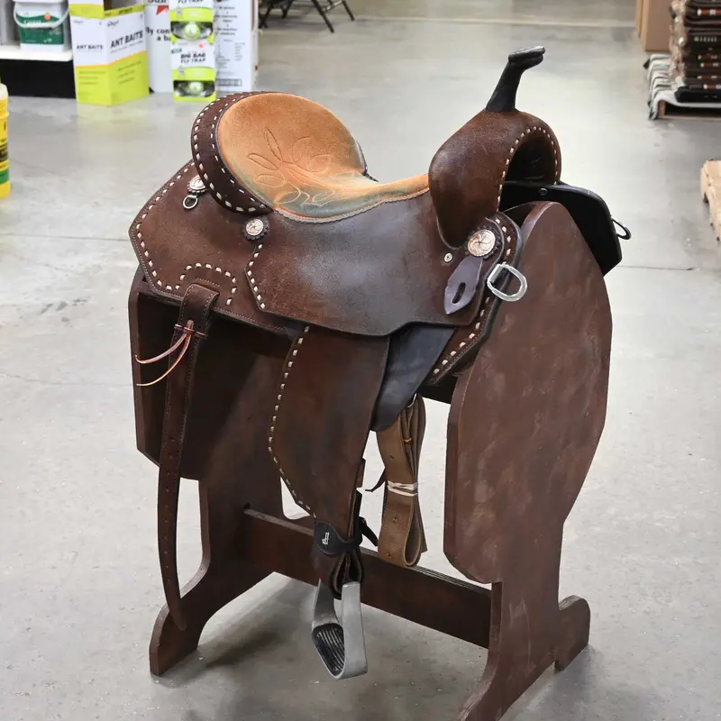 14.5" USED DOUBLE J PRO BARREL SADDLE