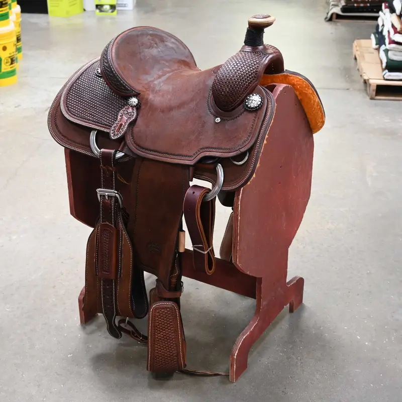 14" PATRICK SMITH TEAM ROPING SADDLE