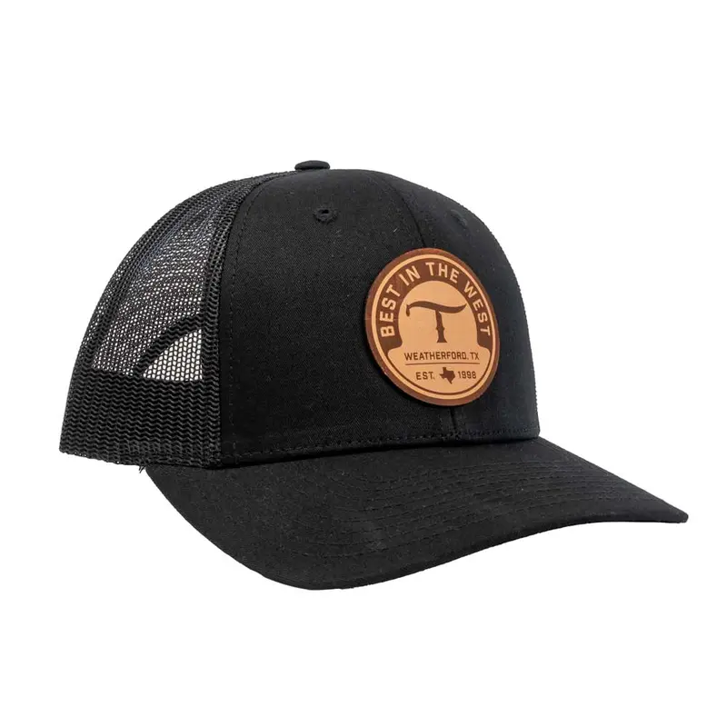 Teskey's Leather T Logo Trucker Cap