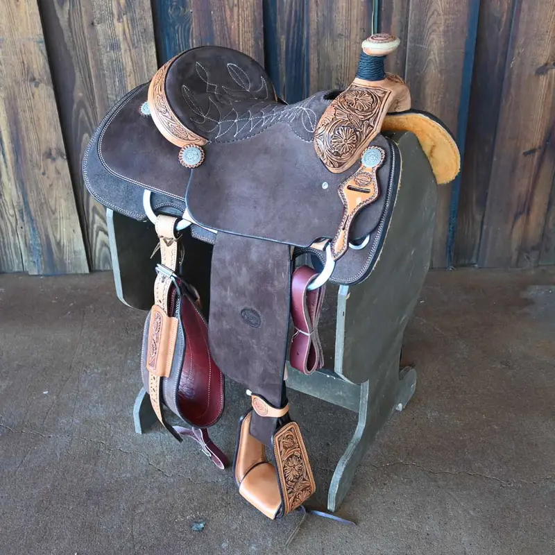 15" TESKEY'S TEAM ROPNG SADDLE