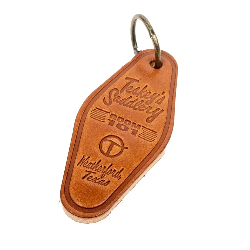 Teskey's Saddlery "Room 101" Leather Keychain
