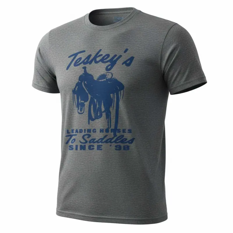 Teskey's Leading Horses To Saddles Tee
