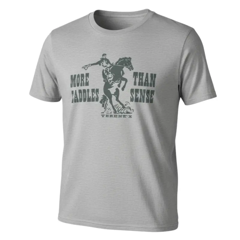 Teskey's More Saddles Than Sense Tee