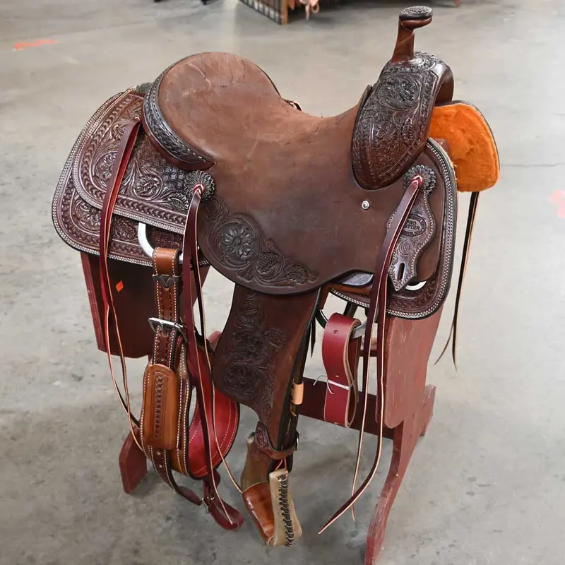 14.5" TESKEY'S PRO CUTTER RANCH CUTTER SADDLE