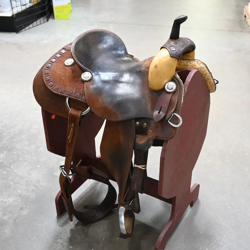 14.5" USED ROO HIDE BARREL SADDLE