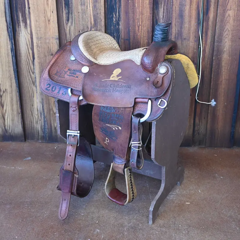 14.5" USED RUNNING P TEAM ROPING SADDLE