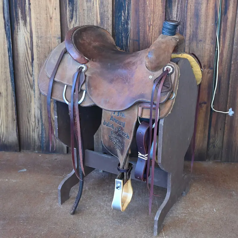 16" USED TEXAS RANCH OUTFITTERS RANCH SADDLE
