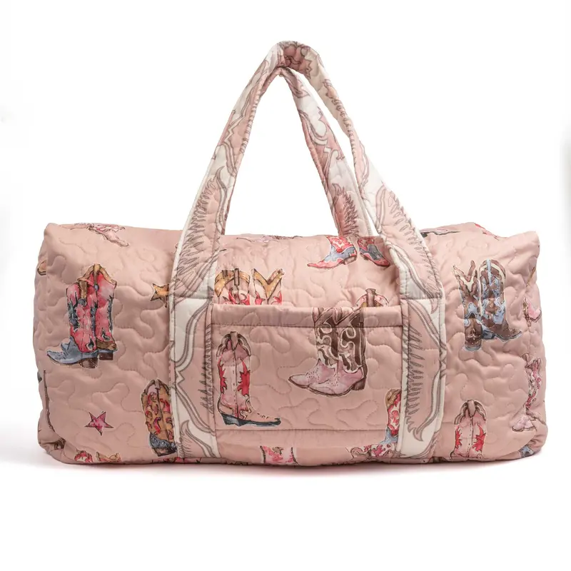 Thunderbird Boots Rose Quilted Duffle Bag