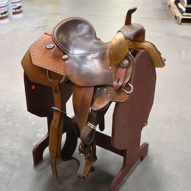 13" USED ROO HIDE BARREL SADDLE