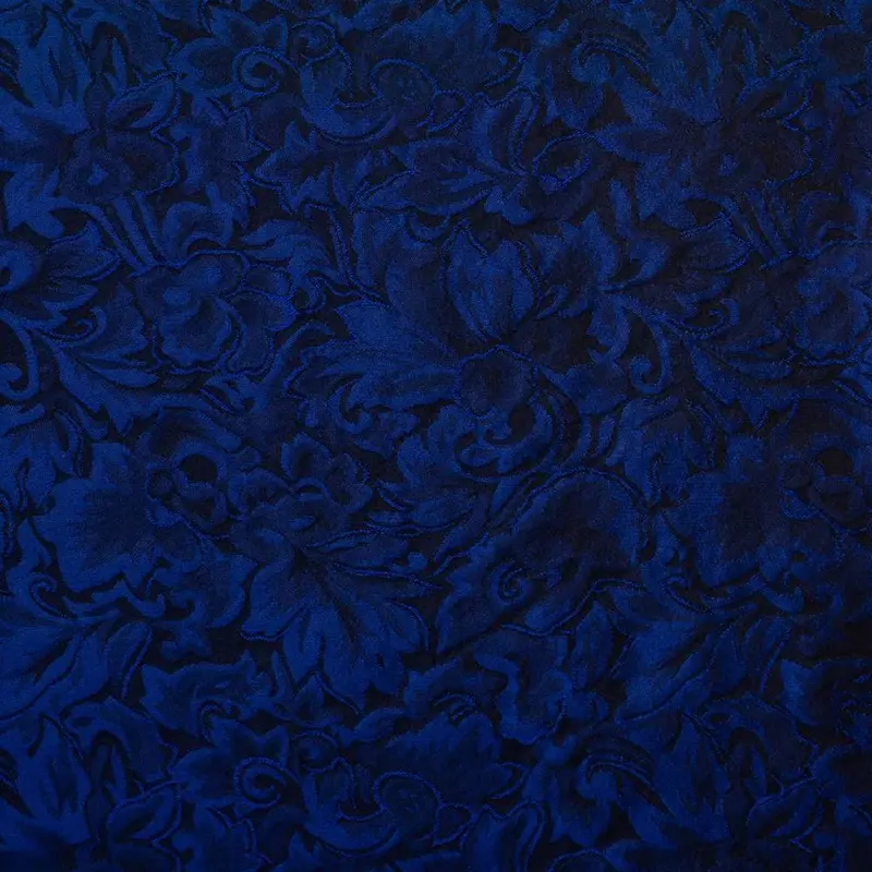 Baroque Indigo Silk Scarf