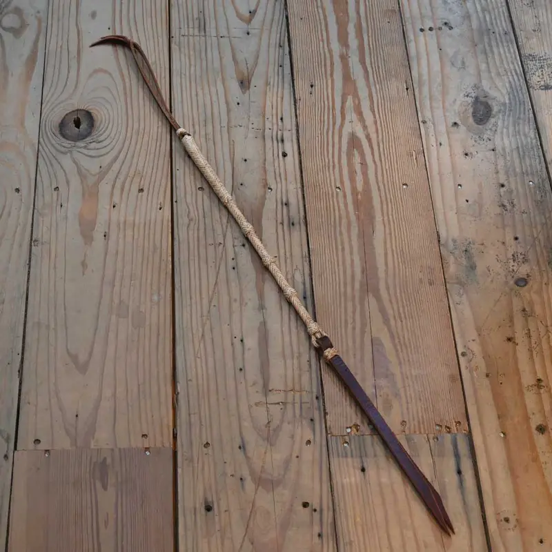Handmade 26" BILL ELLIOTT Rawhide Quirt