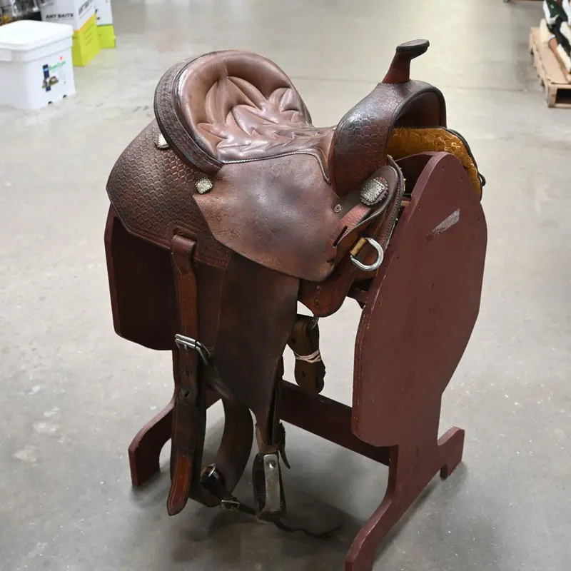 14" USED SHILOH JORDAN BRIGGS FINALIST BARREL SADDLE