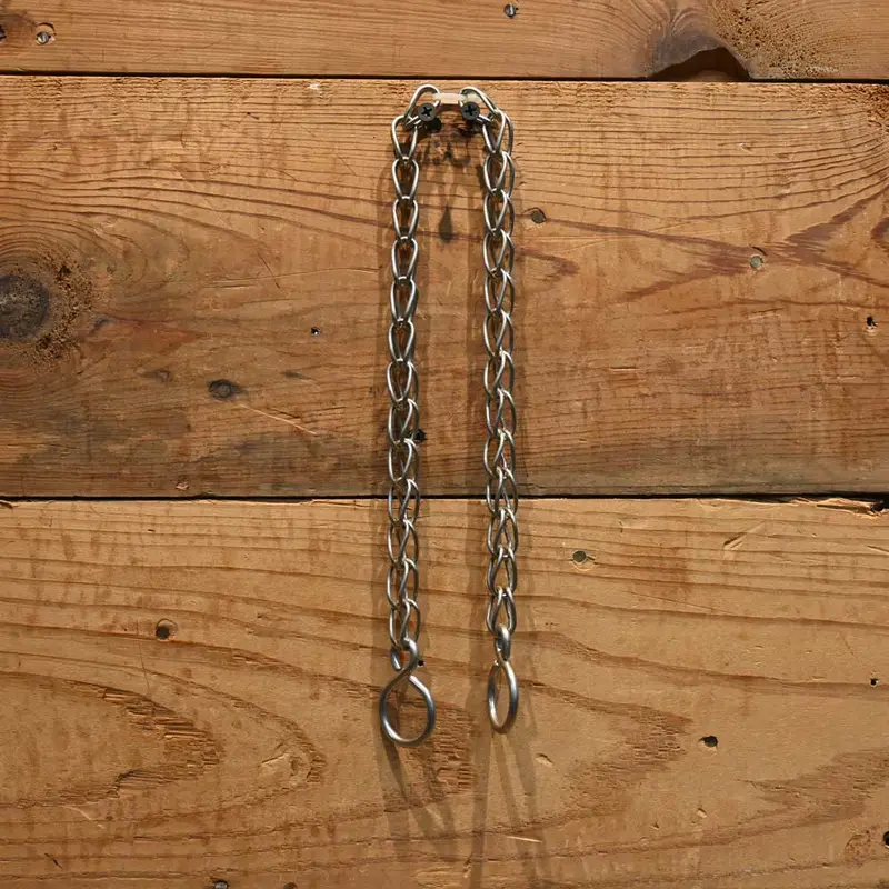 11" Triangle Silver Loops Links Rein Chains