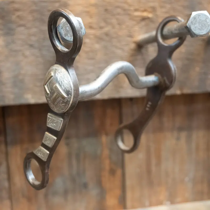 KG Adams Silver Mounted Solid Port Bit