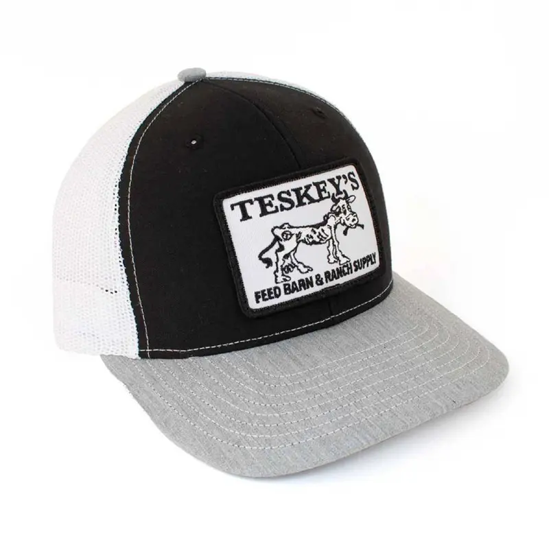 Teskey's Feed Barn Cow Cap-Black/White