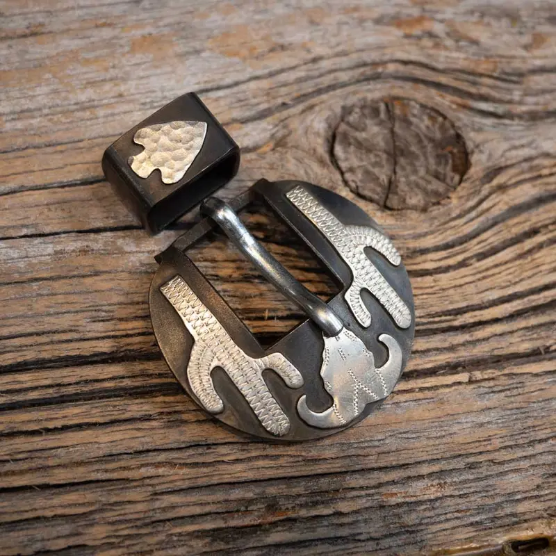 Wayne Dollar Cactus Headstall Buckle Set