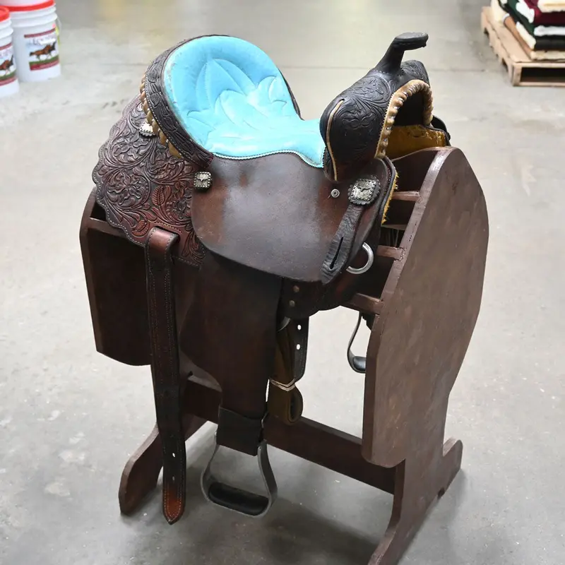 12.5" USED SHILOH JORDAN PETERSON BARREL SADDLE