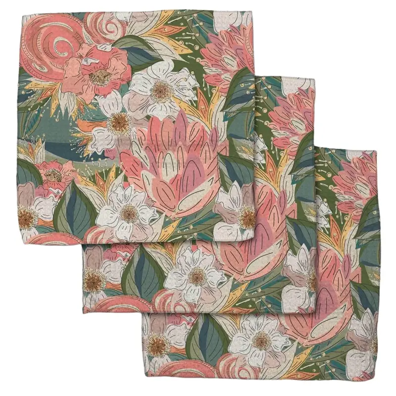 "Flower Explosion" Dishcloth Set