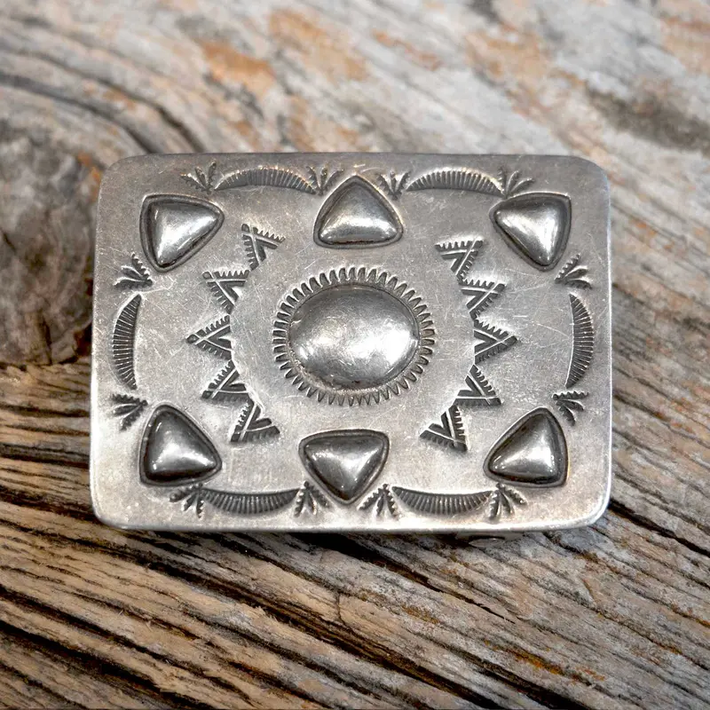 Vintage Sterling Silver Belt Buckle