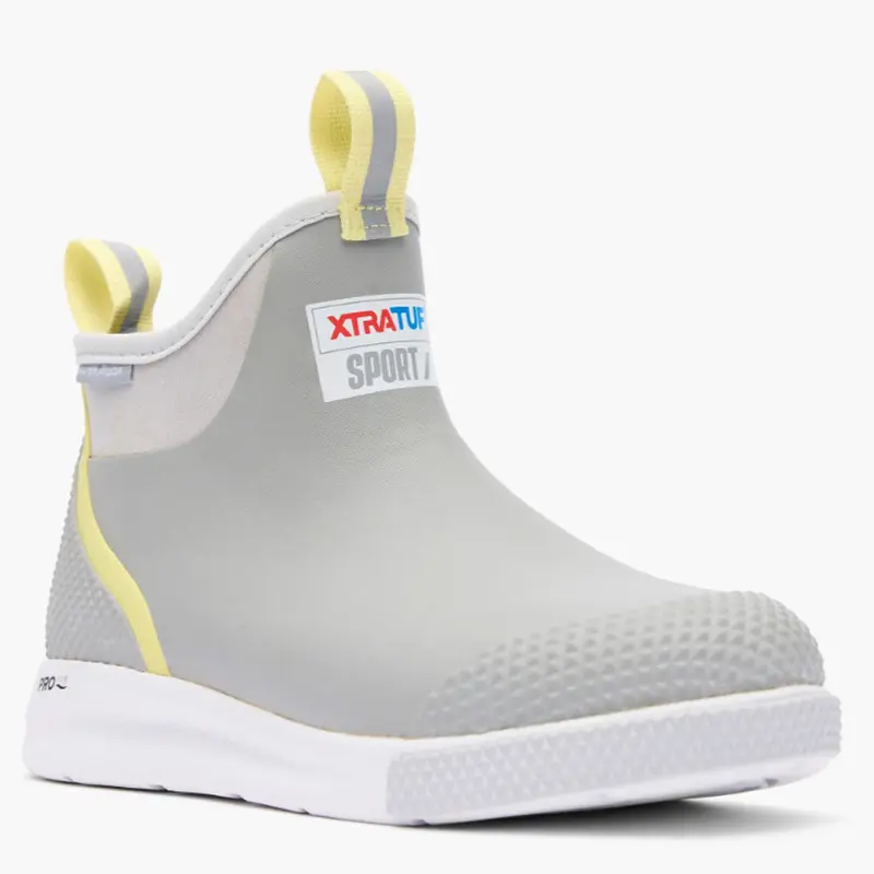 XTRATUF Women's Grey Ankle Deck Sport Boot
