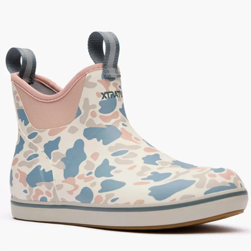 XTRATUF Women's Ivory Duck Camo Ankle Deck Boot