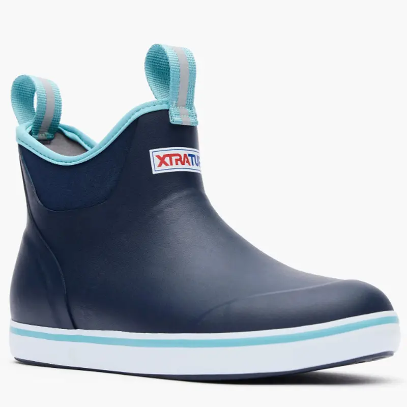 XTRATUF Women's Navy Ankle Deck Boot