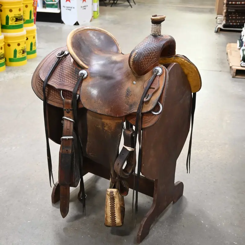 14.5" USED TESKEY'S RANCH ASSOCIATION SADDLE