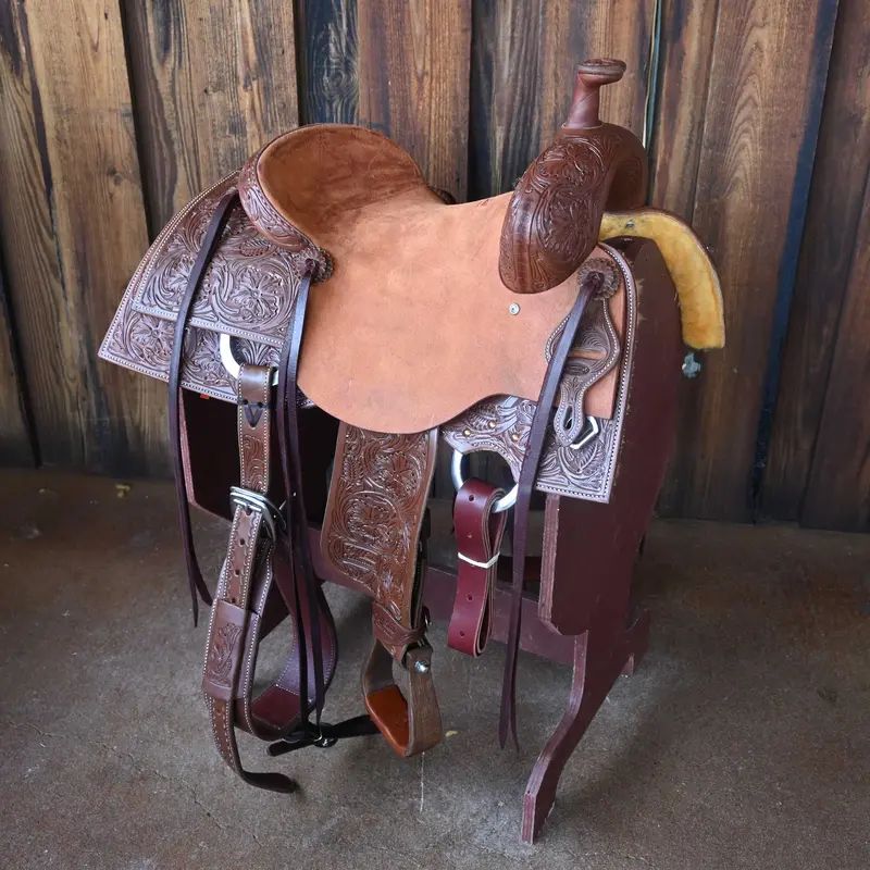 15" JEFF SMITH BUSTER WELCH RANCH CUTTER SADDLE