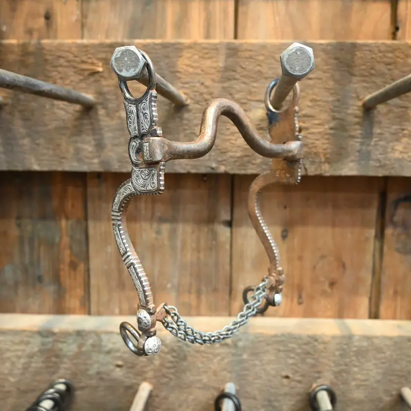 E. Garcia Silver Mounted Solid Port Bit