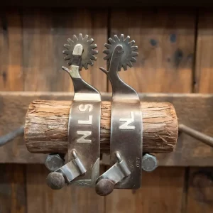 "BW" Silver Mounted 16pt. Spurs