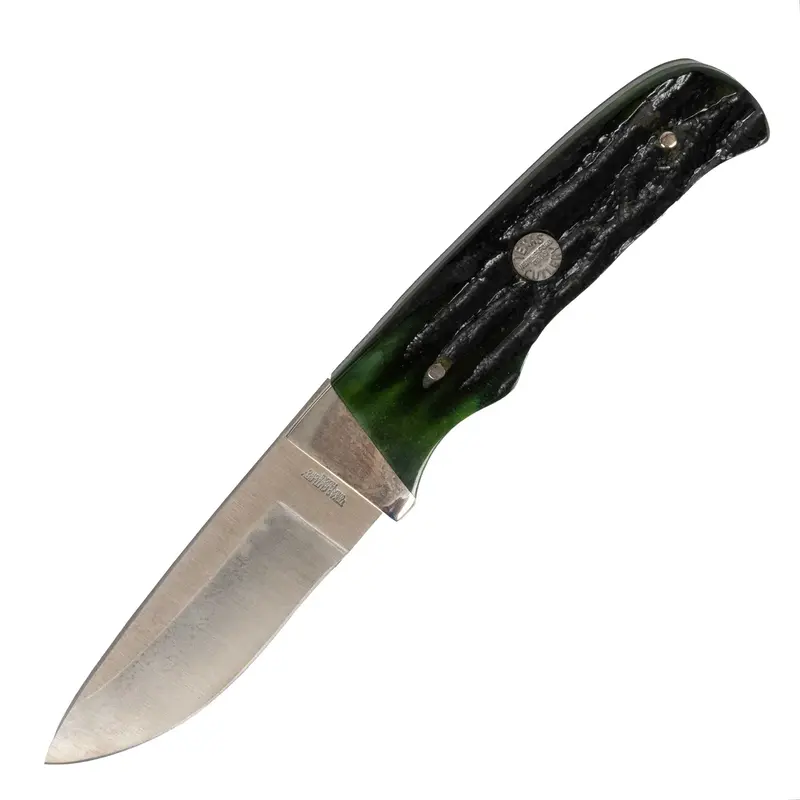TX Cutlery Green Bone Handle Fix Blade with Sheath