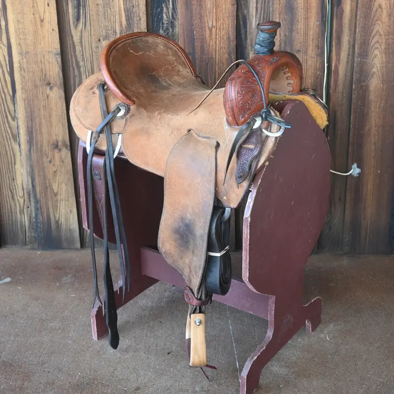 17" USED FARRIS RANCH CUTTER SADDLE
