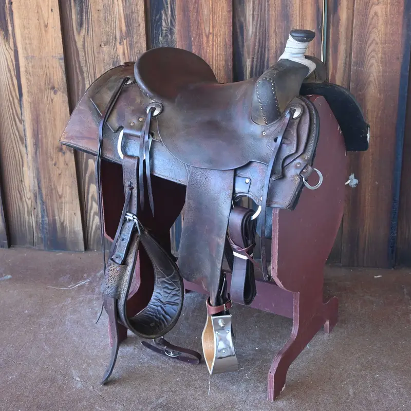 16" USED HAL EVANS RANCH SADDLE