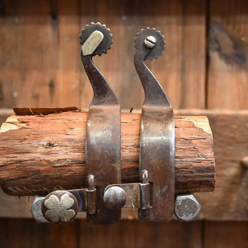 Andre Silver Mounted Spurs 14 pt.