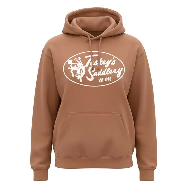 Teskey's Saddlery Retro Oval Hoodie -Adobe
