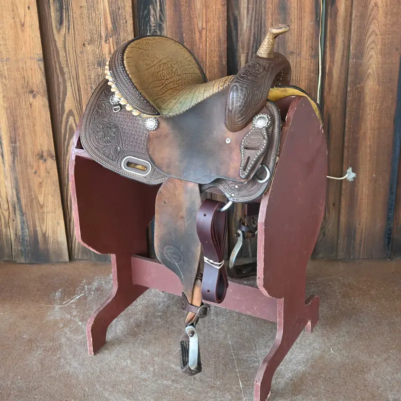 13" USED TESKEY'S BARREL SADDLE