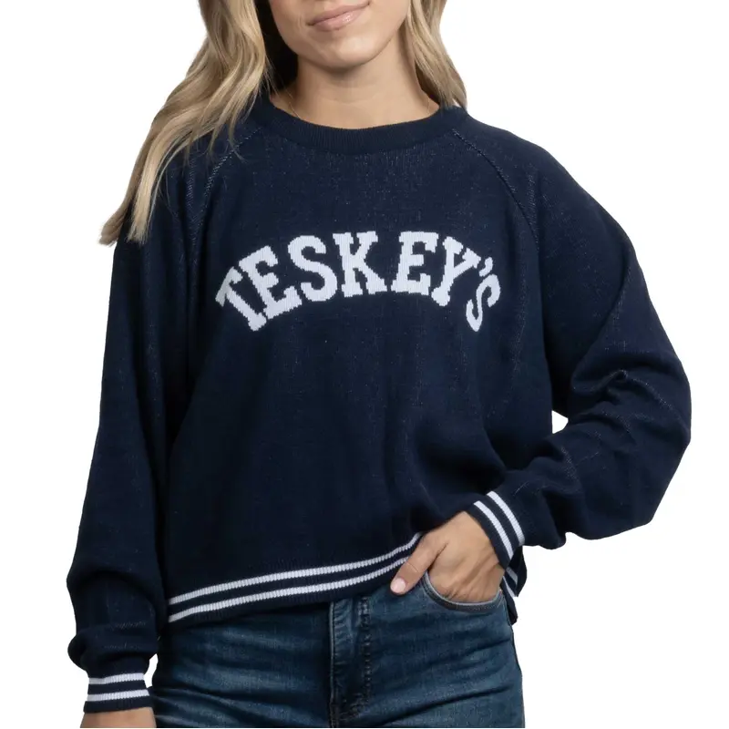 Teskey's Varsity Font Raglan Sweater