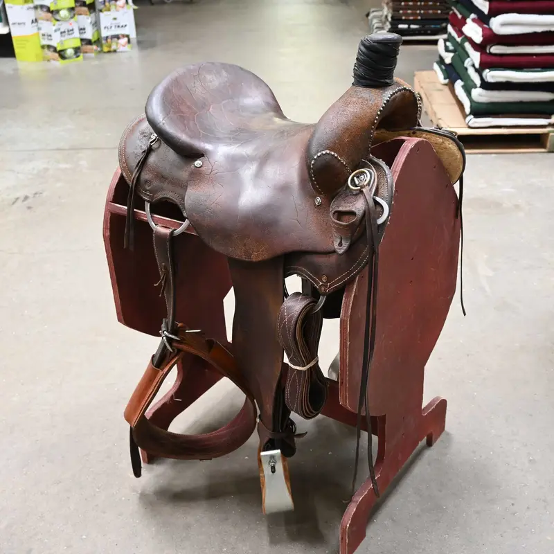 15" USED JUSTIN WILEY RANCH SADDLE