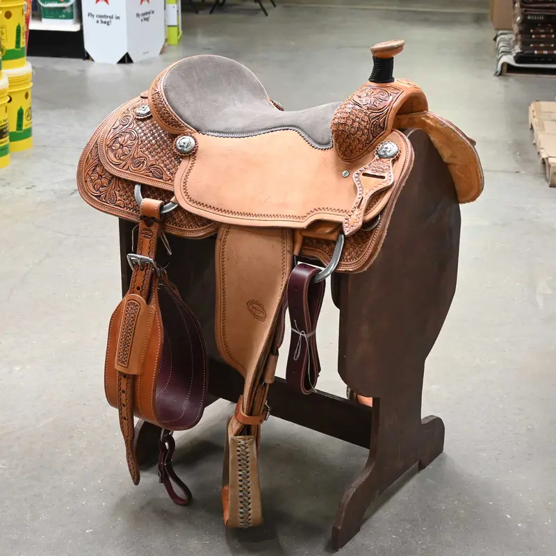 16.5" TESKEY'S TEAM ROPING SADDLE