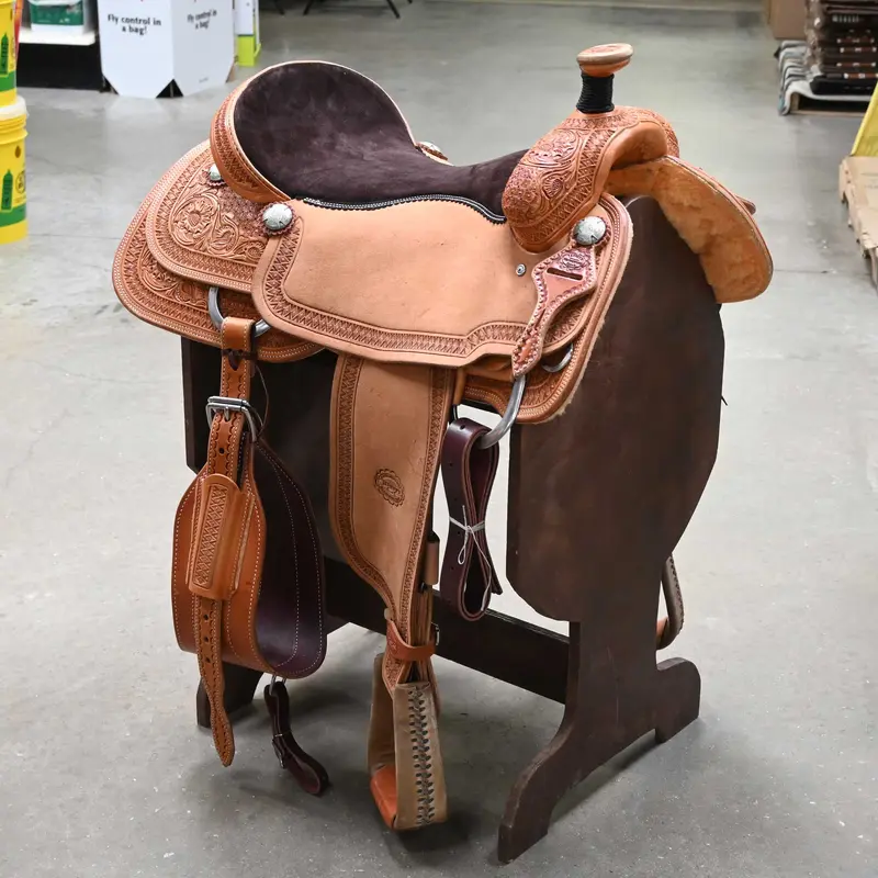 18" TESKEY'S TEAM ROPING SADDLE