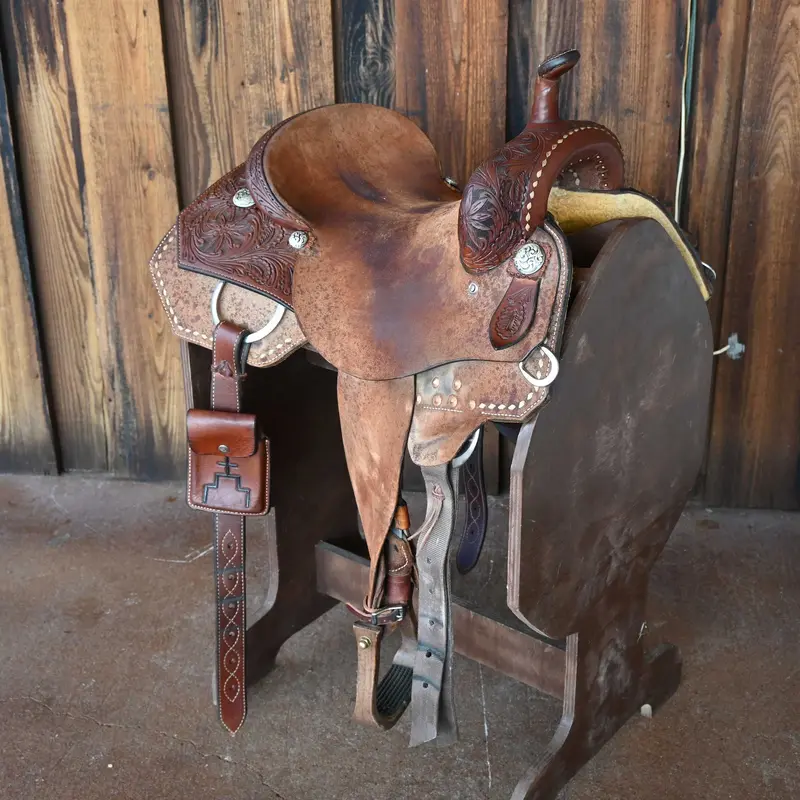 13.5" USED ROO HIDE BARREL SADDLE