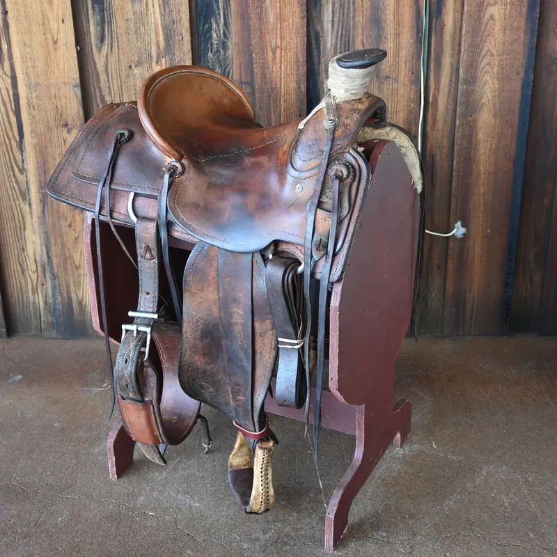 14" USED BOBBY BURNS COWBOY SADDLE