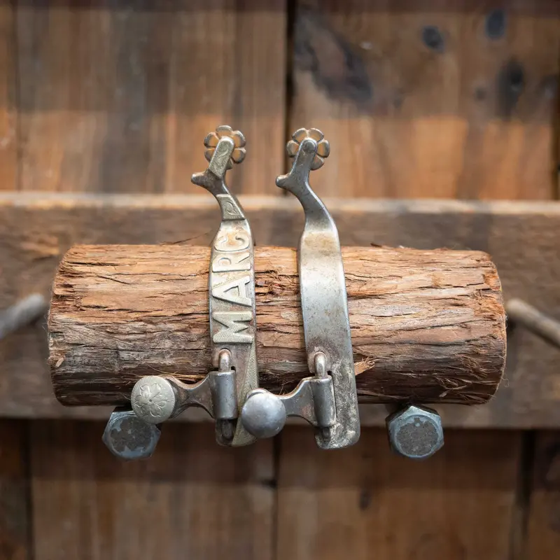 Handmade "SAM" Youth Silver Mounted Spurs