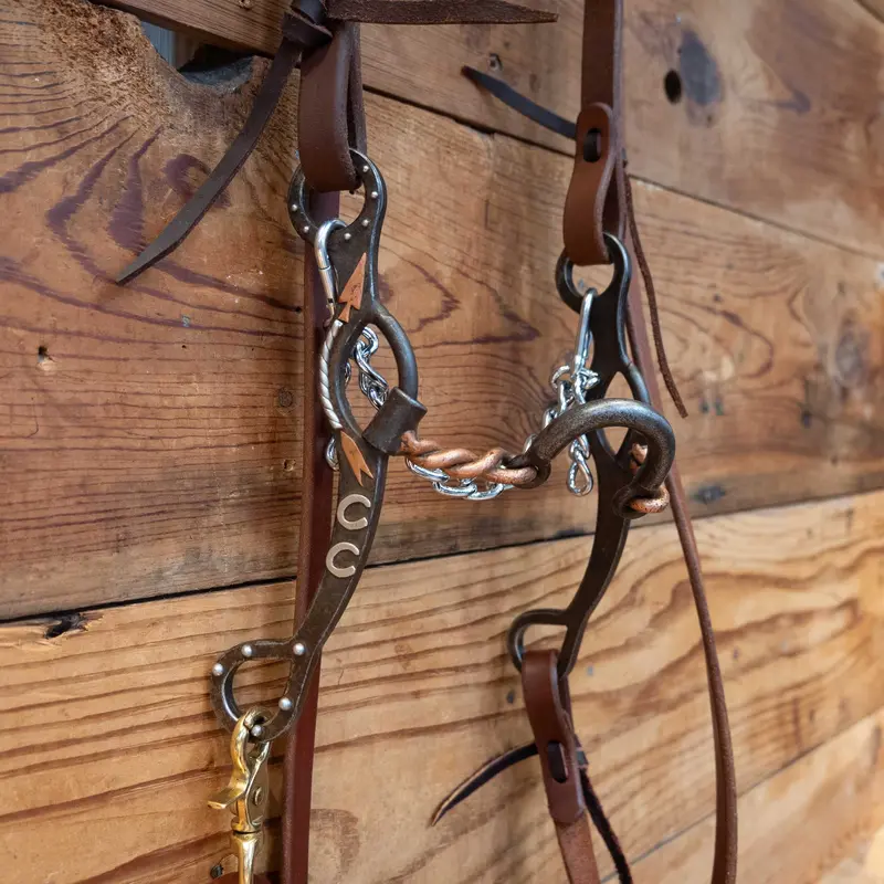 Tristan Mahoney Twisted Copper Loose Port Bridle Rig