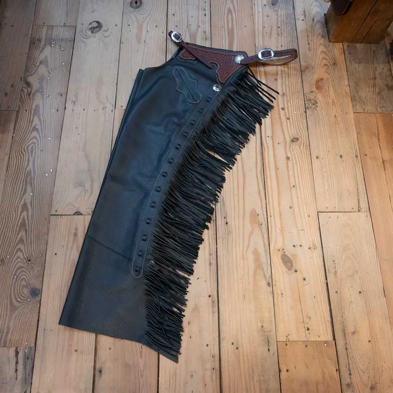 Teskey's Med. Smooth Black Versatility Chaps