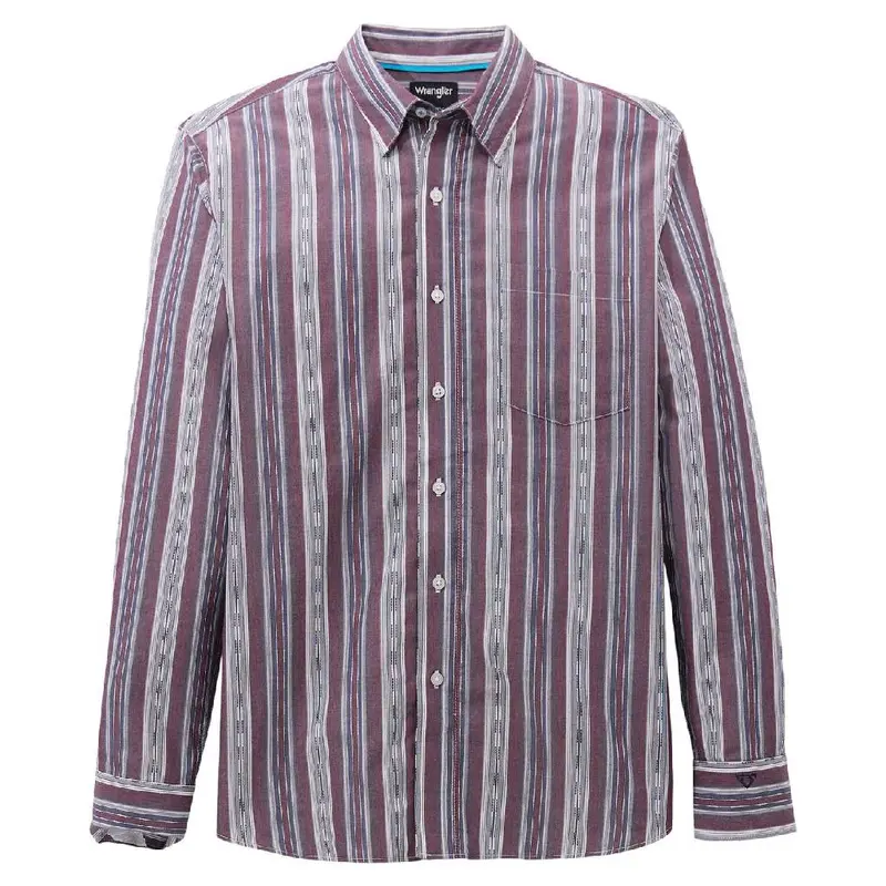 Wrangler X Men's Cody Johnson Stripe Button Down Shirt
