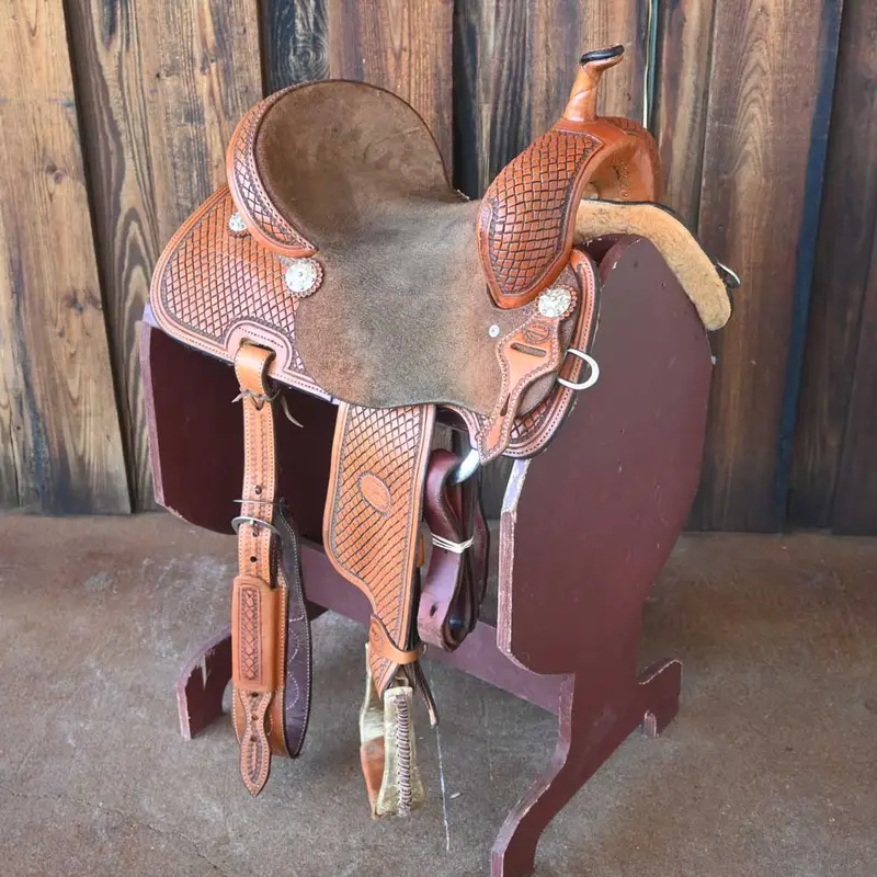 14" USED TESKEY'S BARREL SADDLE