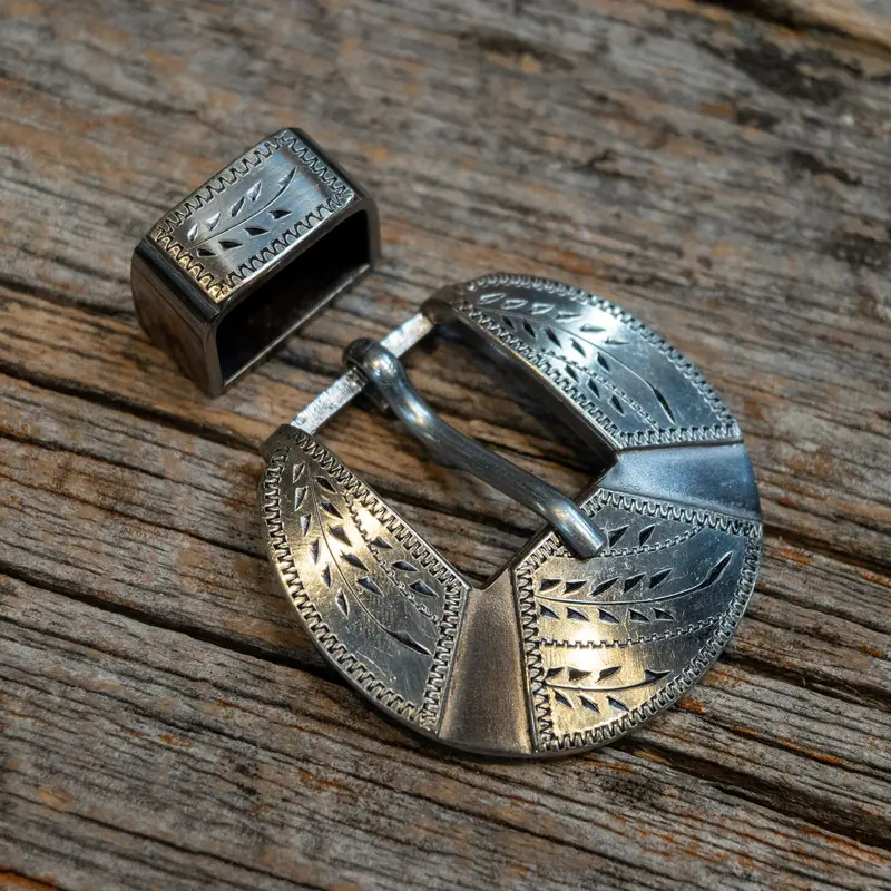 Wayne Dollar Silver Mounted Buckle