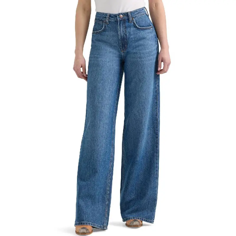 Wrangler Women's Yvette Retro High Rise Wide Leg Jean
