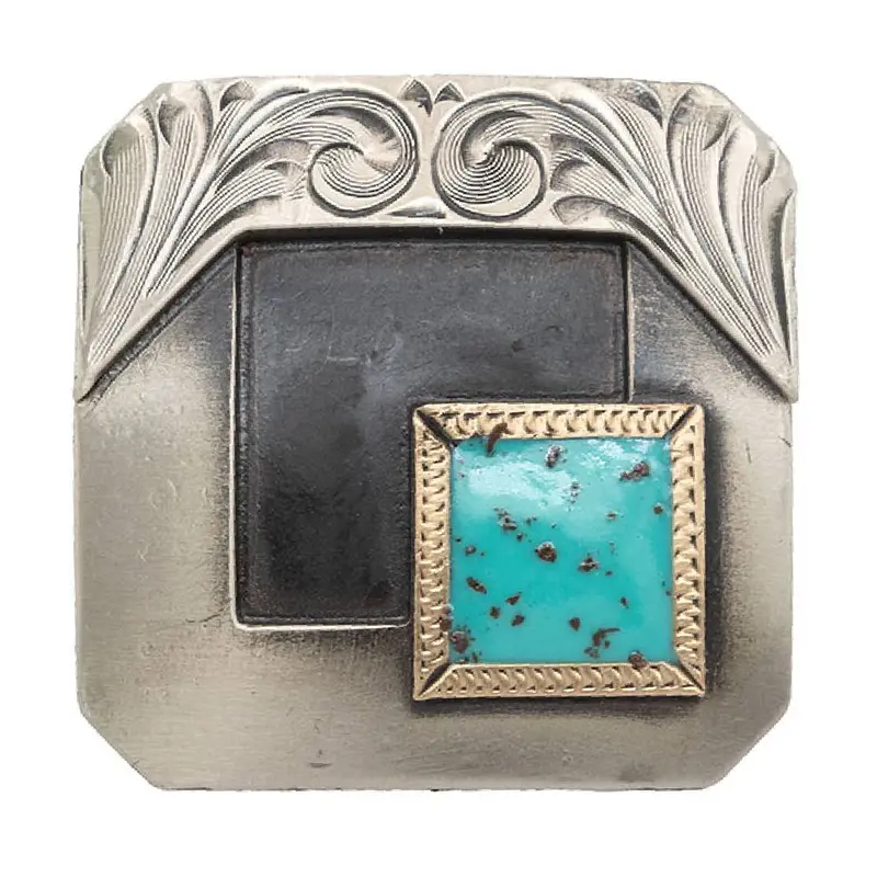 Antique Square Screw Back Concho